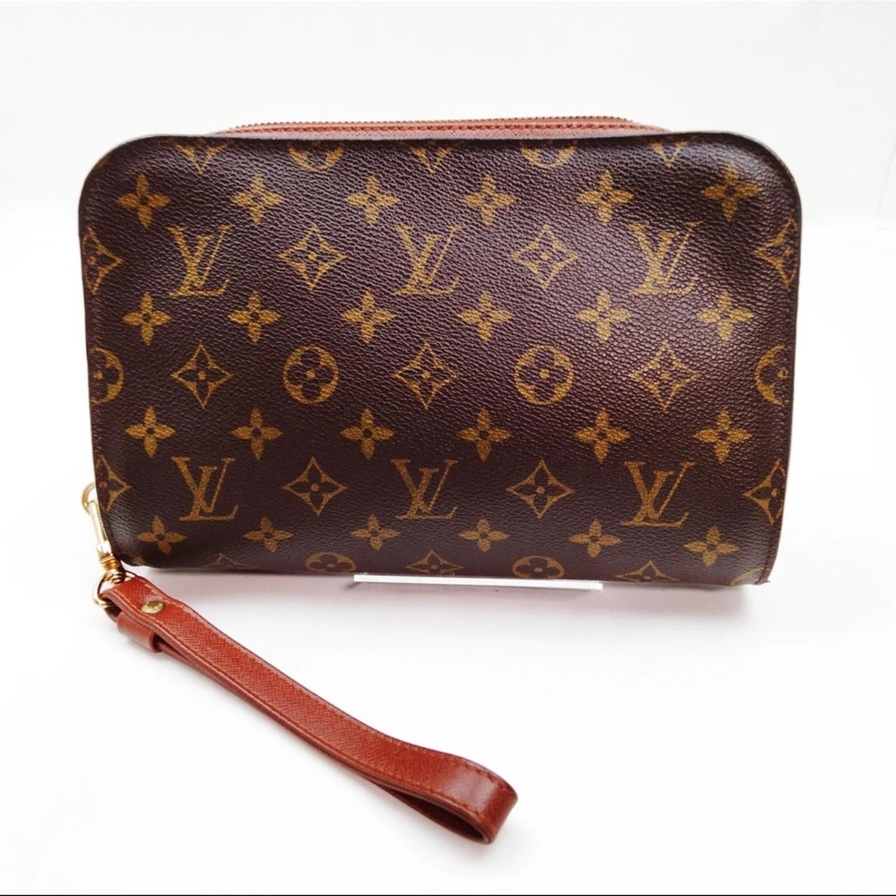 ❌SOLD ❌Louis Vuitton Monogram Orsay Brown Clutch wristlet